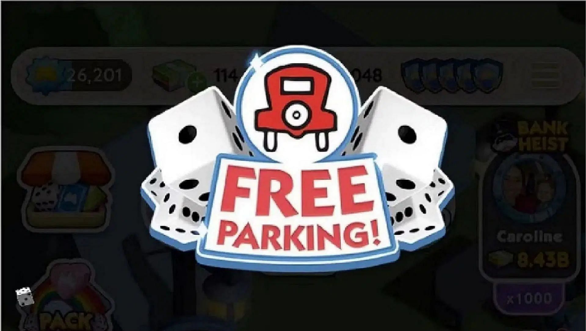 The Free Parking Dice event can help you earn some dice rolls today (Image via Scopely)
